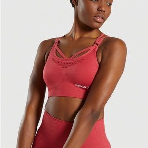 Gymhark Red Energy + Seamless Sports Bra